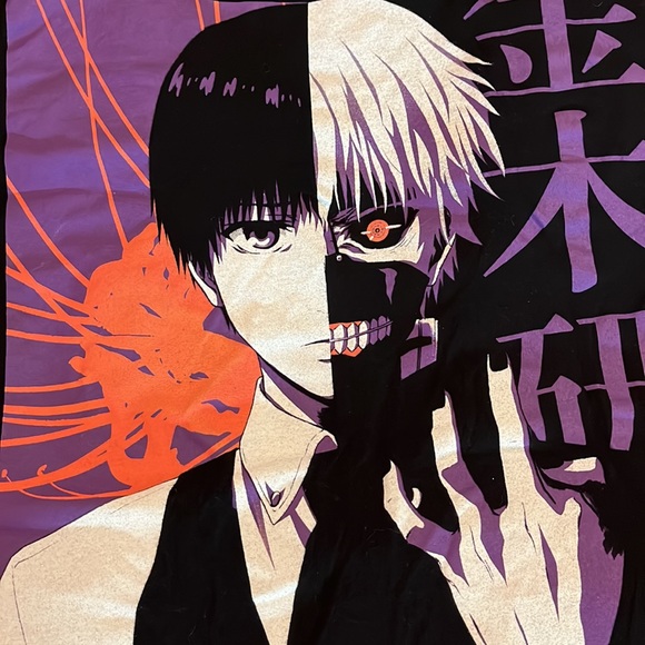 Vintage TOKYO GHOUL Size Large FunImation Graphic Tee Shirt Japan Anime EUC - Picture 3 of 15